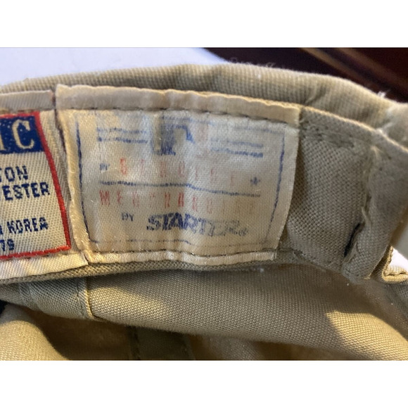 STARTER Vtg 90's MLB Atlanta Braves Paisley Under Brim Letterman A Snapback Hat - Picture 8 of 10